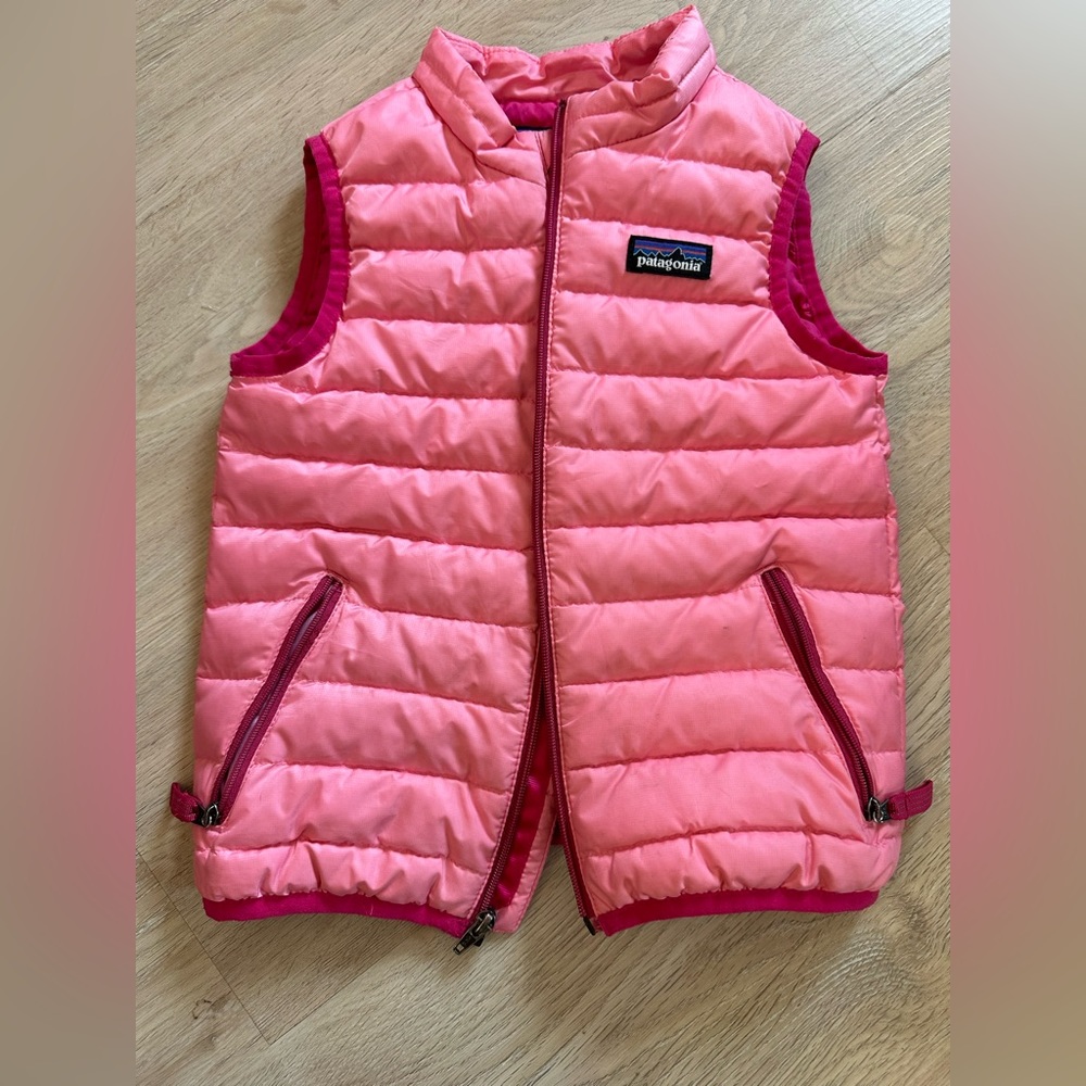 2 Patagonia puffer vests girls sizes 2t and 3t